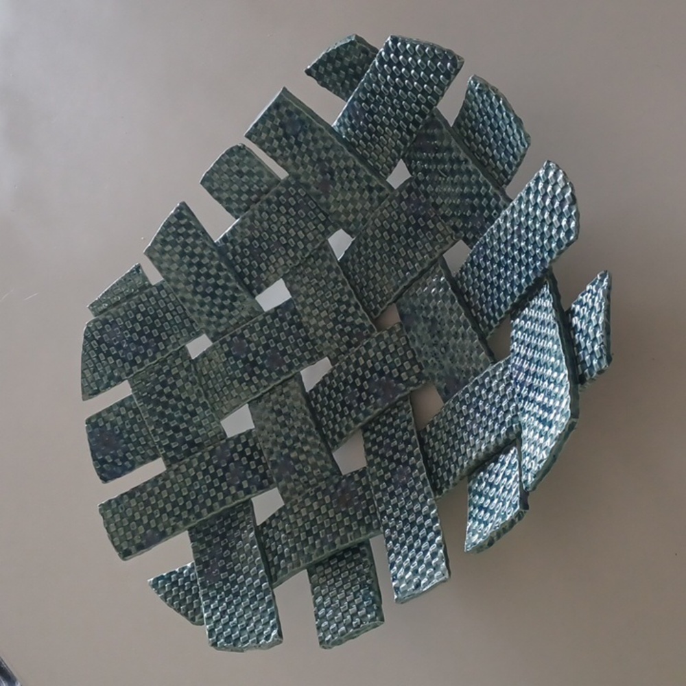Handmade Woven Pottery Bowl